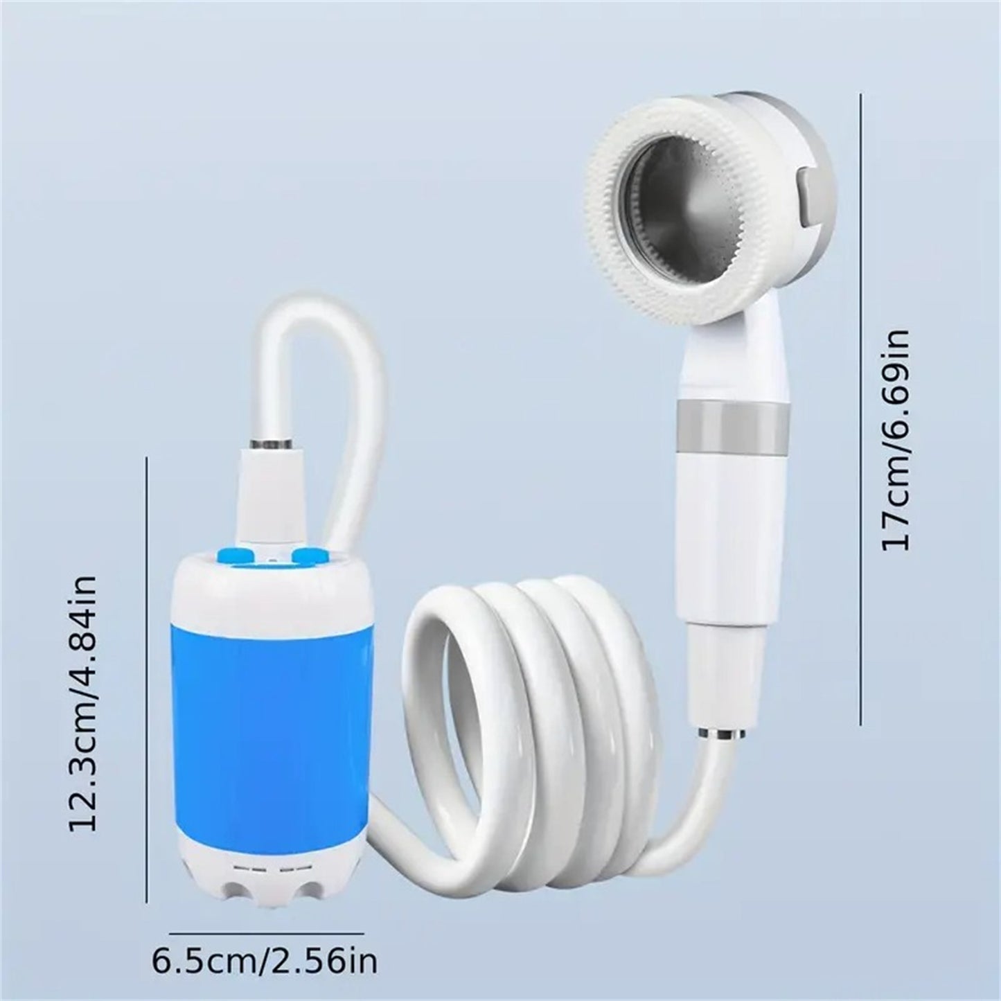 Outdoor Camping Dusche Tragbare Elektrische Dusche Gadgets Wasserdicht 5000mAh Wiederaufladbare Batterie Powered Für Wandern Reisen