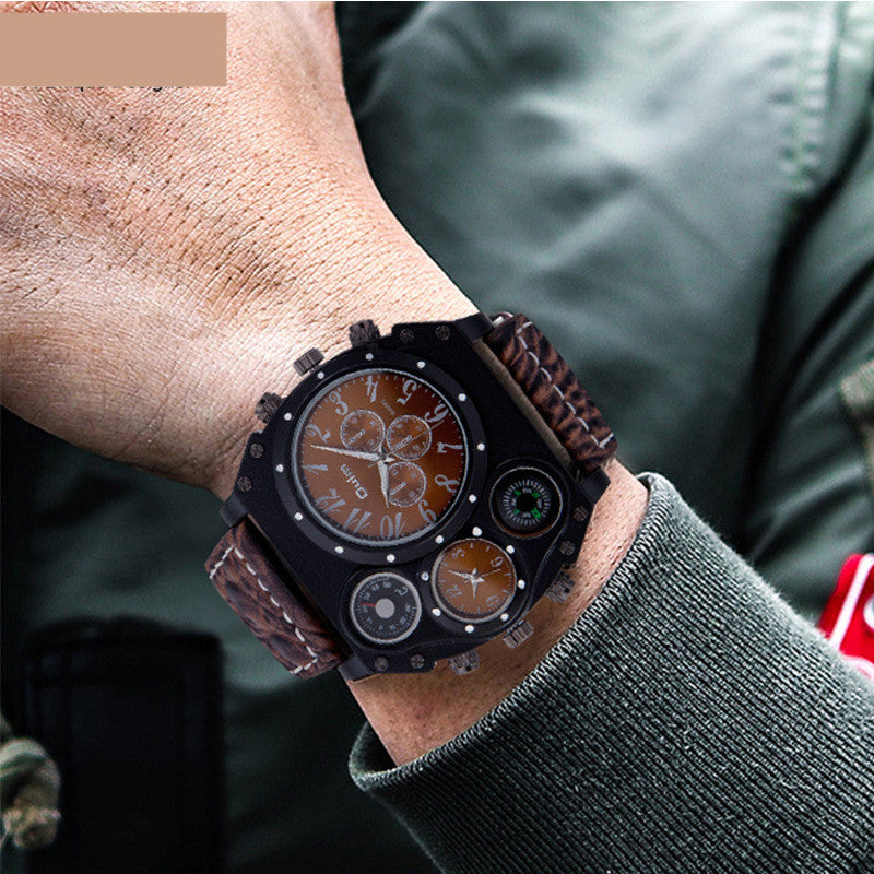 Two Places Travel Time Uhr Casual Herren