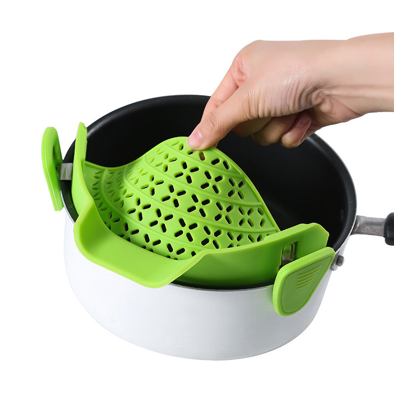🍲 Siliconen Afgieter voor Pannen – Lekvrij, Handig &amp; Minimalistisch Design