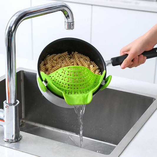 🍲 Siliconen Afgieter voor Pannen – Lekvrij, Handig &amp; Minimalistisch Design