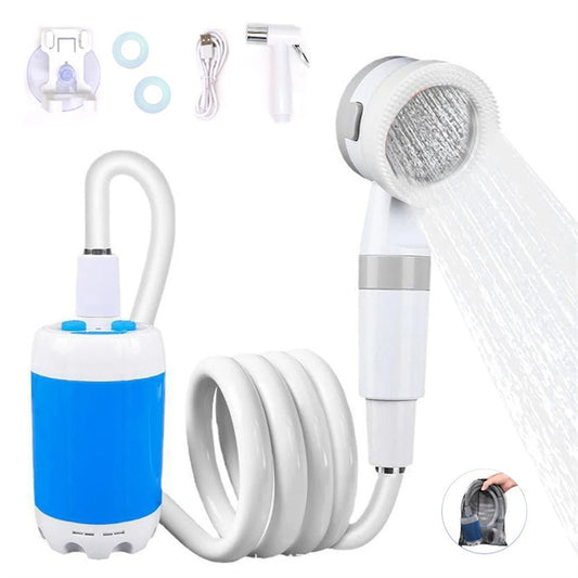 Outdoor Camping Dusche Tragbare Elektrische Dusche Gadgets Wasserdicht 5000mAh Wiederaufladbare Batterie Powered Für Wandern Reisen