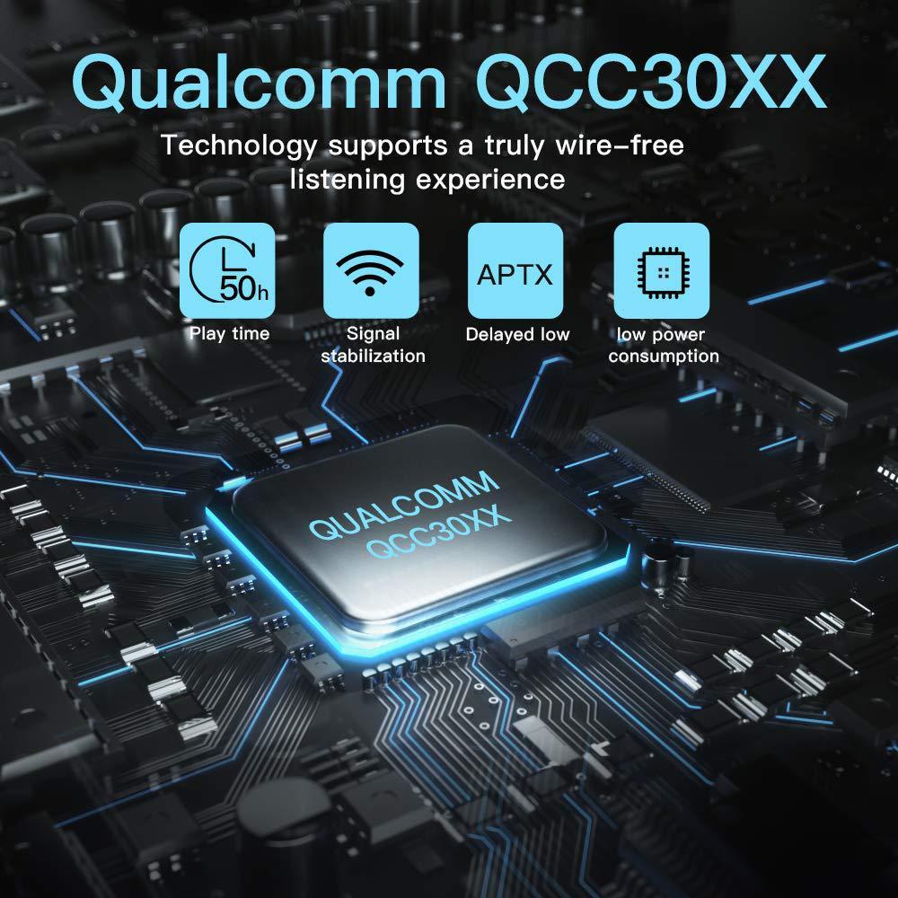 🎧 Qualcomm Bluetooth Noise Cancelling Koptelefoon – Stilte &amp; Geluid in Perfecte Balans
