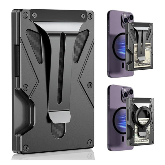 💳 Magnetische Aluminium Kaarthouder – Slank, Veilig &amp; Stijlvol
