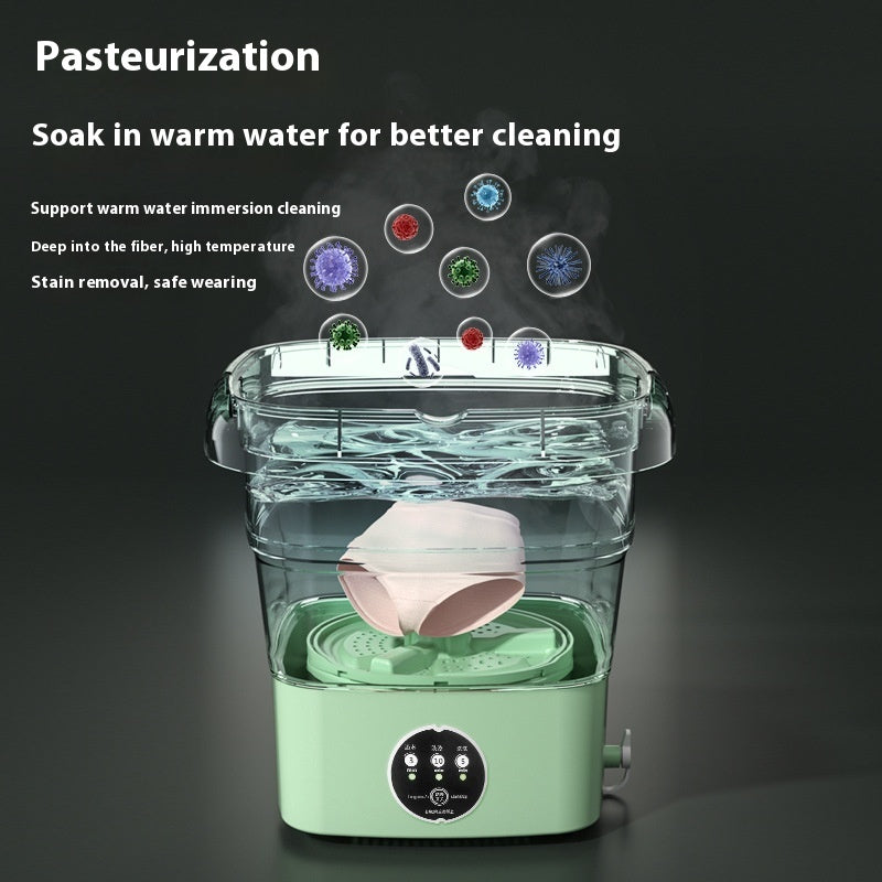 🧺 Draagbare Mini Wasmachine – Slim, Compact &amp; Praktisch