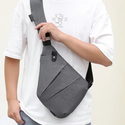 Herrenmodell Sling-Brusttasche mit Anti-Diebstahl-Design