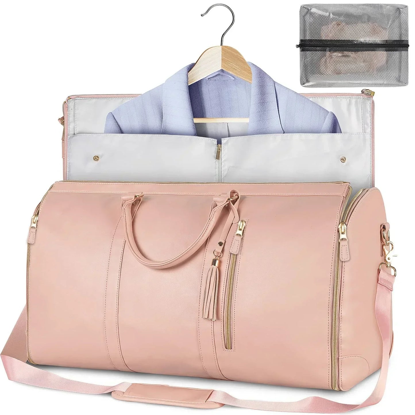 Faltbare PU-Leder Reisetasche für Frauen