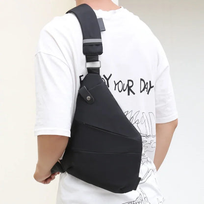 Herrenmodell Sling-Brusttasche mit Anti-Diebstahl-Design