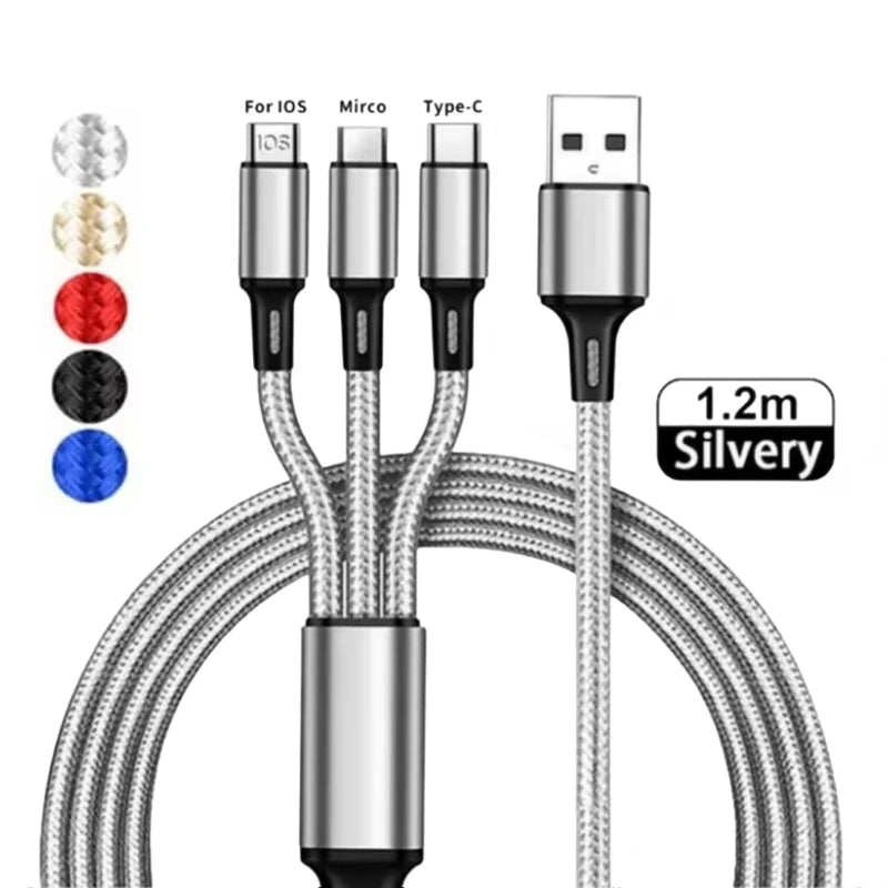 3-in-1-Schnelllade-USB-Kabel