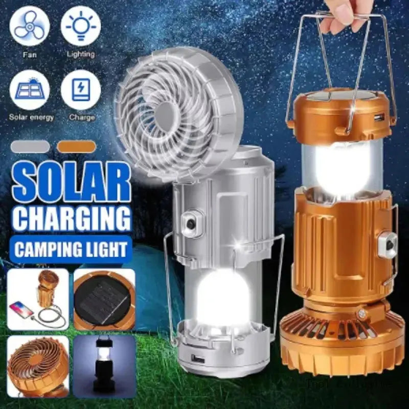 Campinglamp op zonne-energie