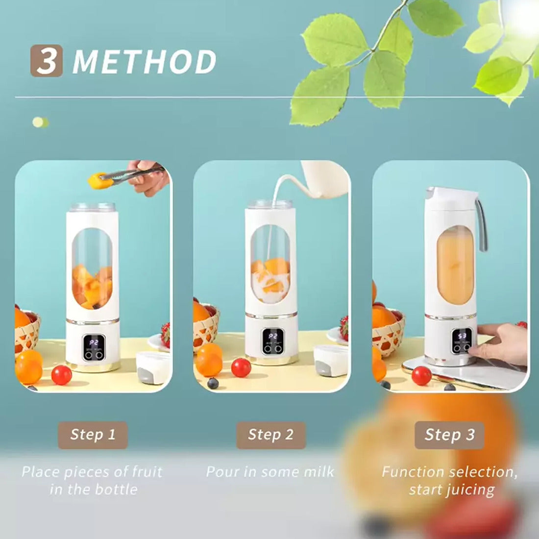 🥤 Draagbare Smoothie Blender – Krachtig, Slim &amp; Overal te Gebruiken