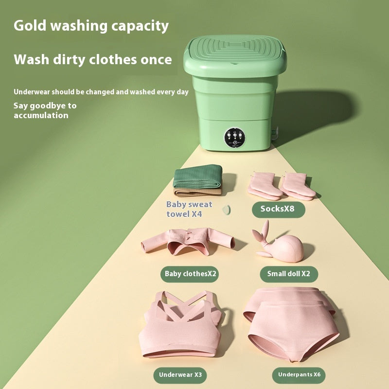 🧺 Draagbare Mini Wasmachine – Slim, Compact &amp; Praktisch